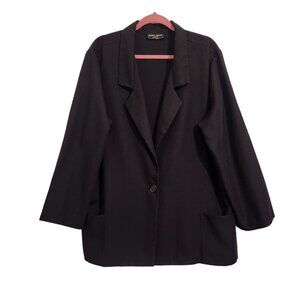 Renee' Adams Limited Basic Black Jacket Size 2X